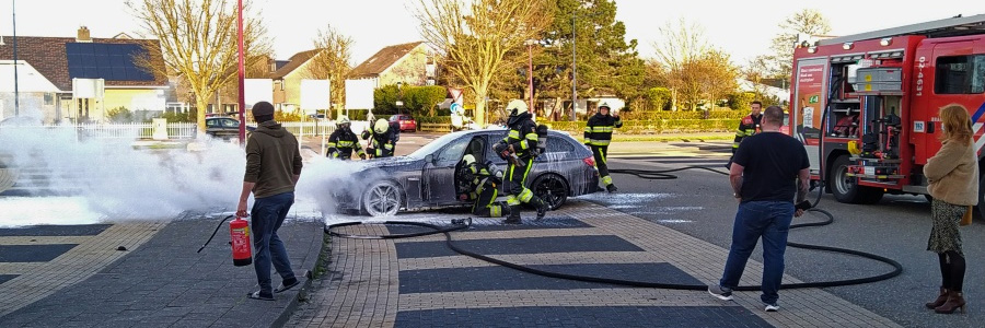 Auto uitgebrand Lidl Harlingen
