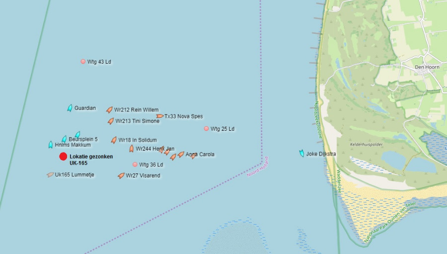 Grote zoekactie naar vermiste viskotter Noordzee