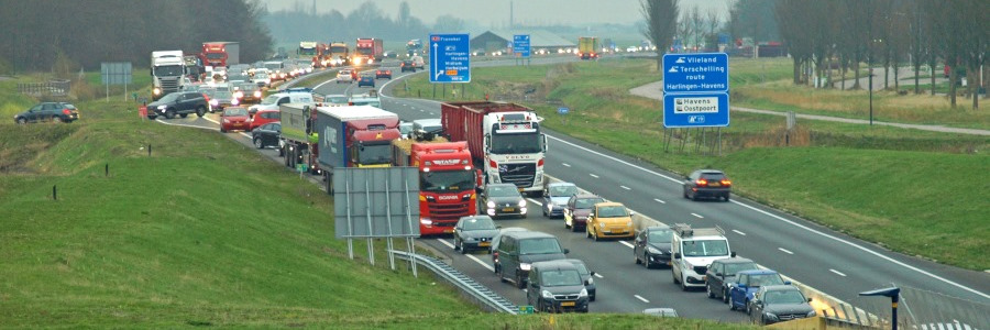 Ongeval aquaduct N31 Harlingen
