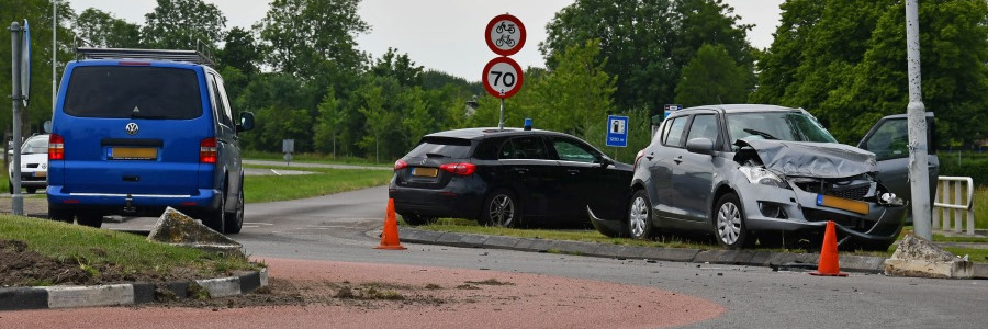 Ravage na eenzijdig ongeval Franeker