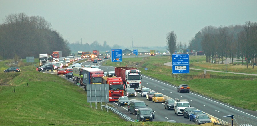Ongeval aquaduct N31 Harlingen