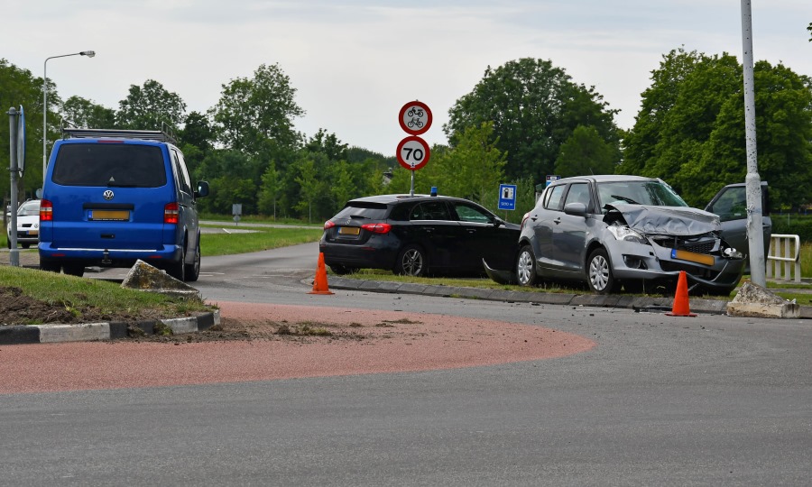 Ravage na eenzijdig ongeval Franeker