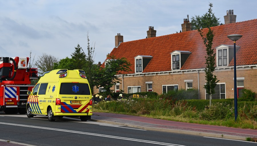 Woningbrand Kimswerderweg Harlingen