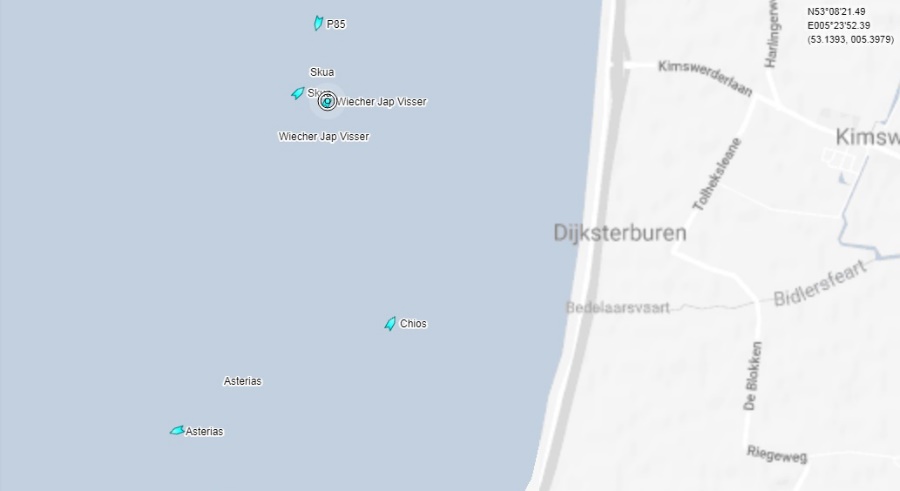 Aanvaring in mist op Waddenzee