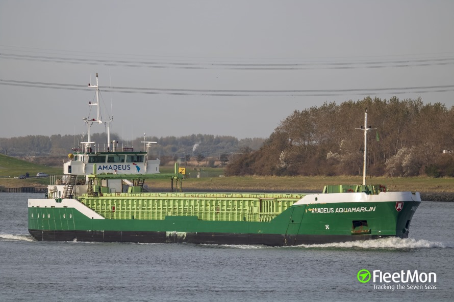 Aanvaring vrachtschip & kotter Noordzee