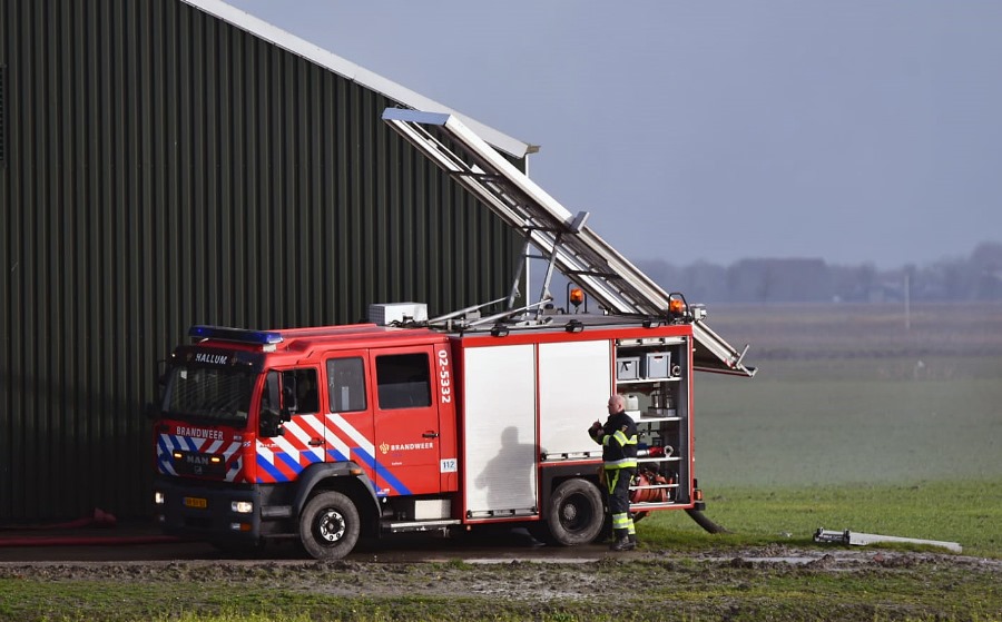 Brand voormalige boerderij Westhoek