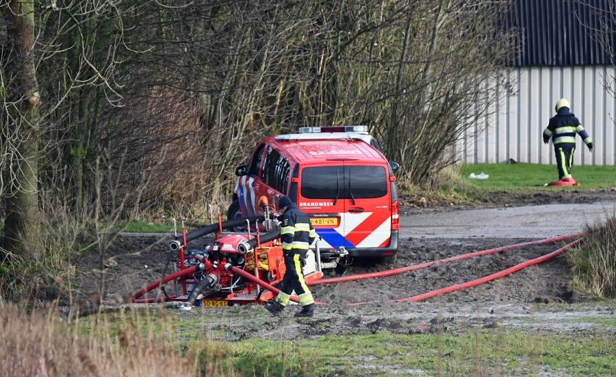 Brand voormalige boerderij Westhoek