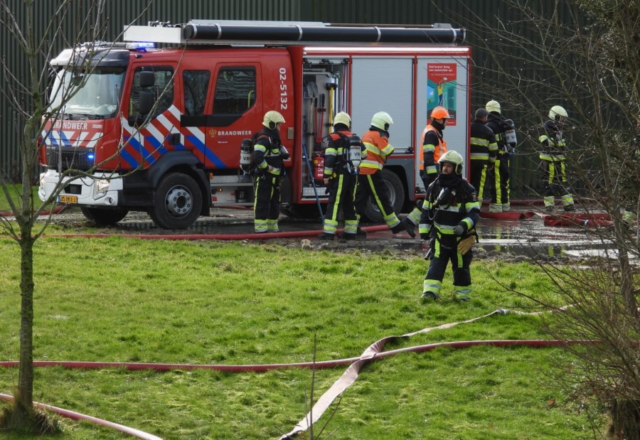 Brand voormalige boerderij Westhoek