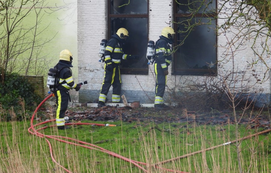 Brand voormalige boerderij Westhoek