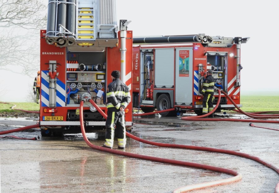 Brand voormalige boerderij Westhoek