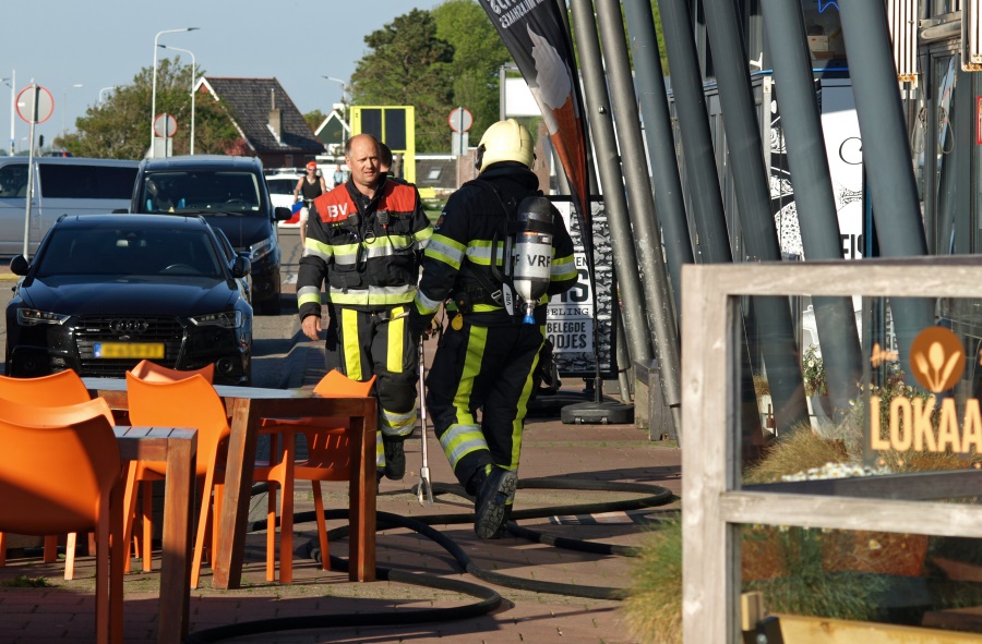 Kortsluiting in snackbar Waddenpromenade Harlingen