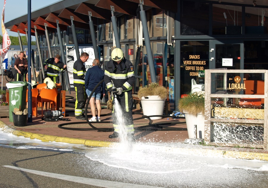 Kortsluiting in snackbar Waddenpromenade Harlingen