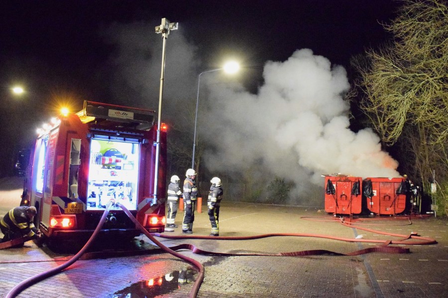 Containerbrand Zeerobben Harlingen