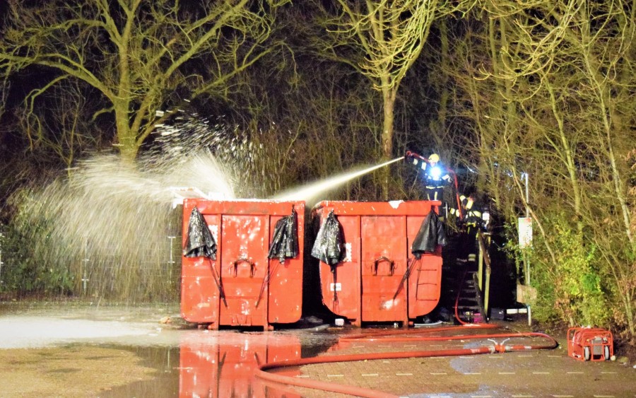 Containerbrand Zeerobben Harlingen