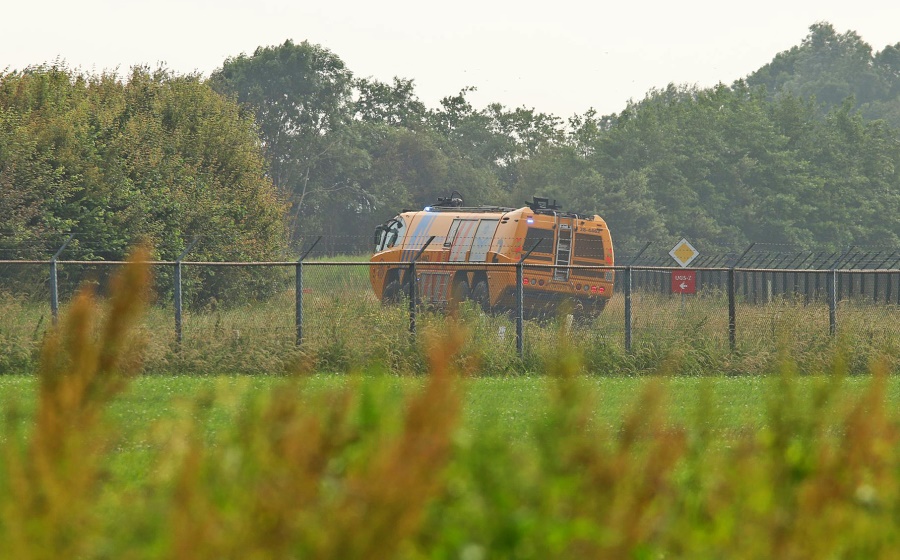 F16 crasht op Vliegbasis Leeuwarden