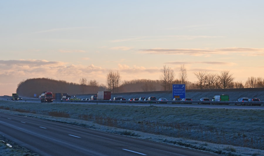 Ongevallen door gladheid NW-Friesland