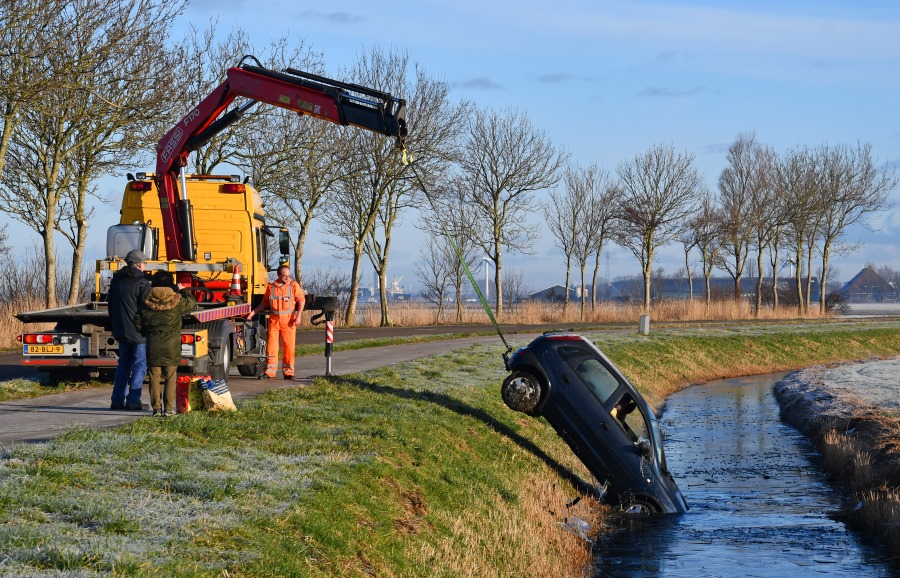 Ongevallen door gladheid NW-Friesland