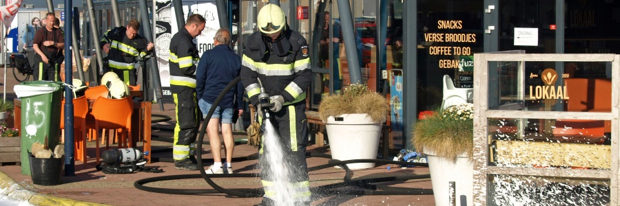 Kortsluiting in snackbar Waddenpromenade Harlingen