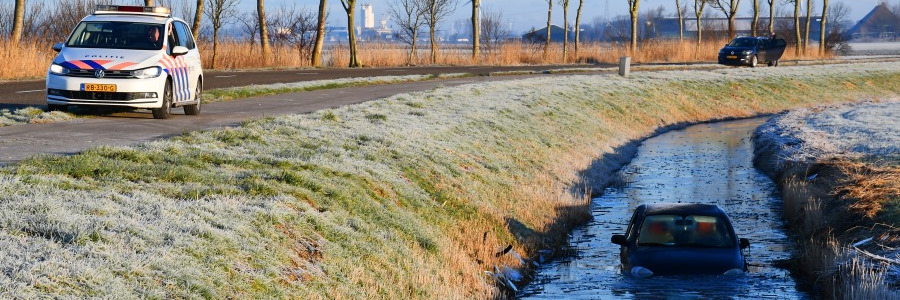 Ongevallen door gladheid NW-Friesland