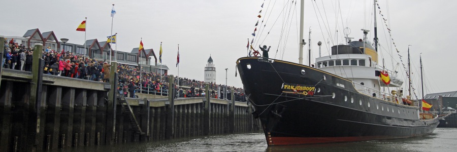 Sinterklaas onderweg naar Harlingen