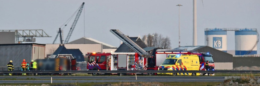 Ernstig ongeval A31 Midlum
