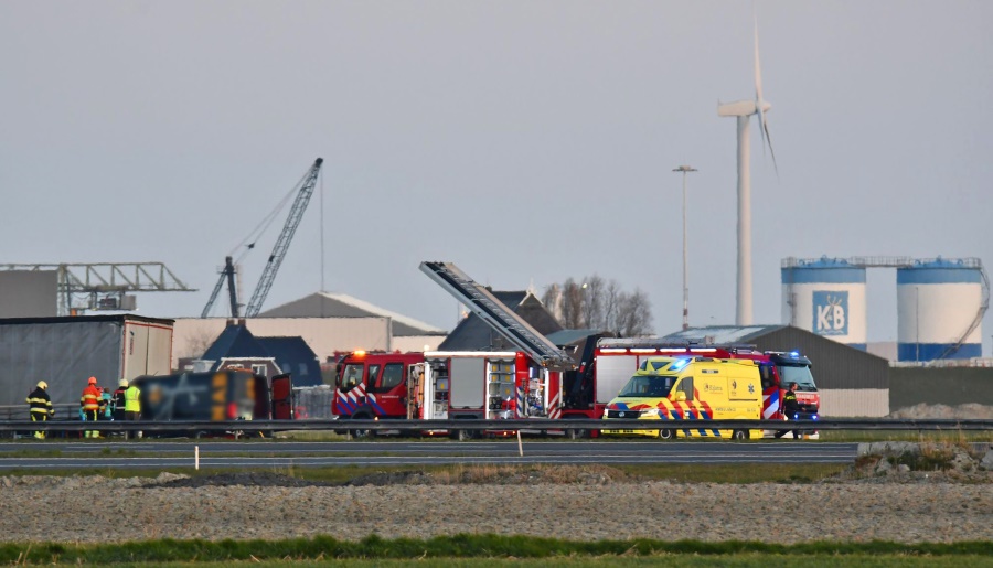 Ernstig ongeval A31 Midlum