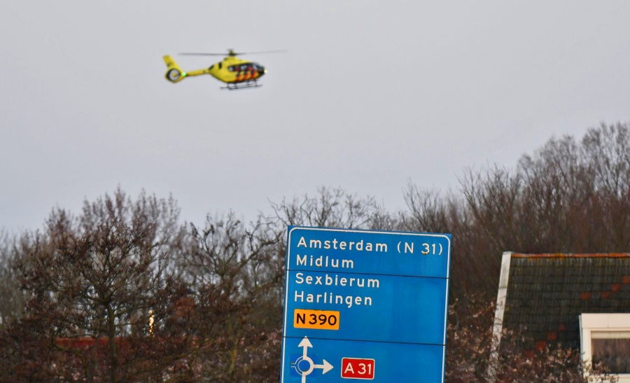 Ernstig ongeval A31 Midlum