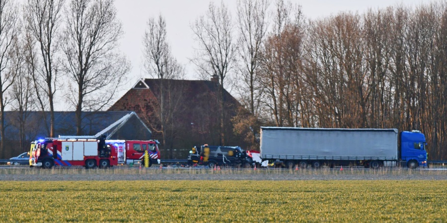 Ernstig ongeval A31 Midlum