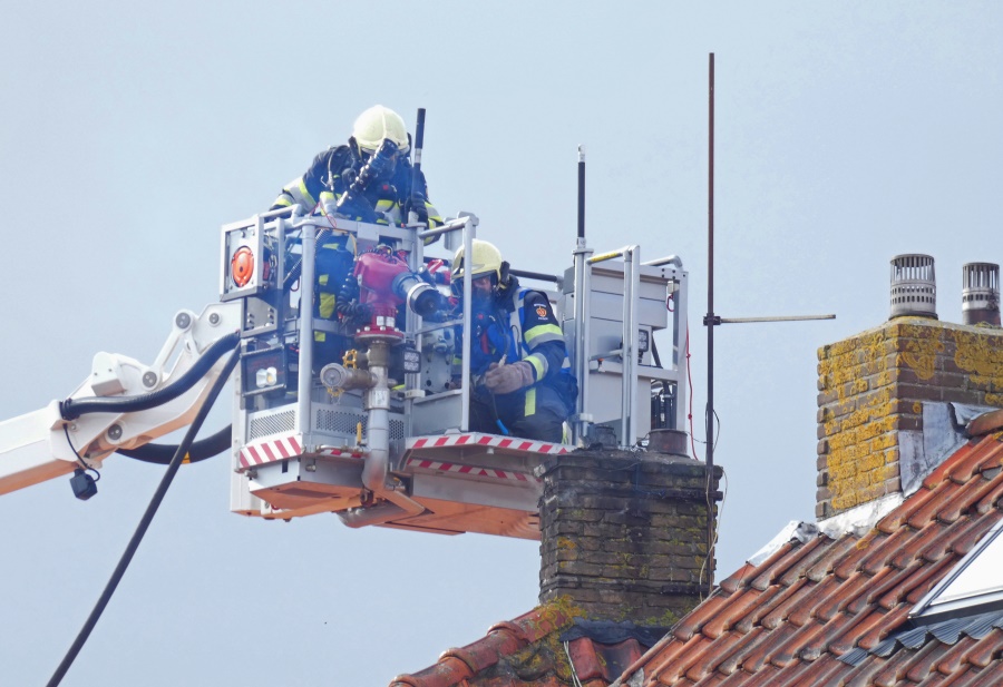 Schoorsteenbrand Admiraal Stellingwerffstraat Harlingen