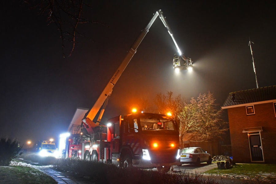 Veel schade bij woningbrand Herbaijum
