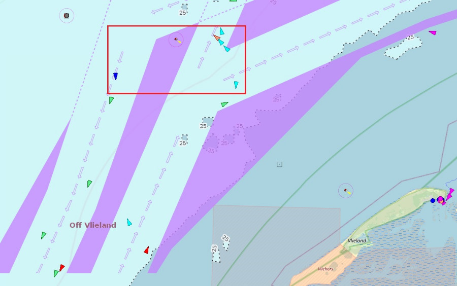 SAR-actie voor man overboord Noordzee Vlieland