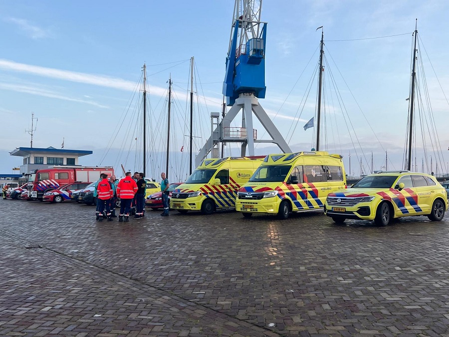 Aanvaring schepen Waddenzee Terschelling