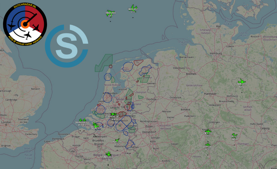 Nieuwe ADSB/MLAT map Scannernet.nl online