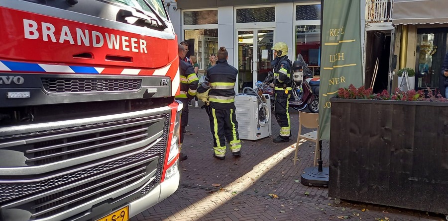 Brandje in horecagelegenheid Voorstraat Harlingen