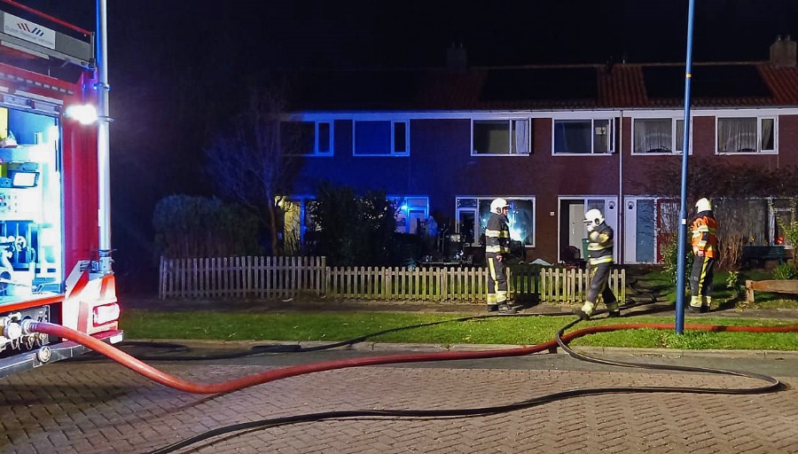 Woningbrand Oosterparkweg Harlingen
