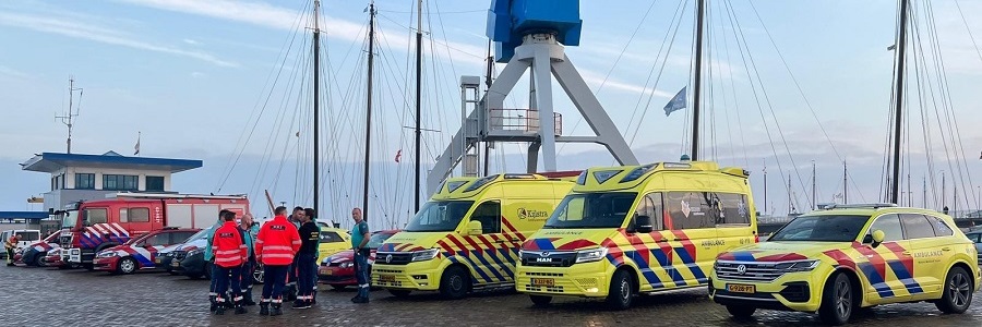 Aanvaring schepen Waddenzee Terschelling