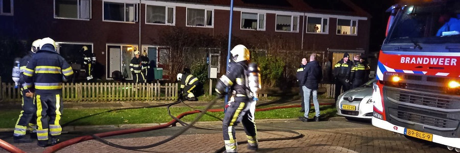 Woningbrand Oosterparkweg Harlingen