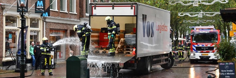 Brandweer Harlingen ingezet voor gevallen accu