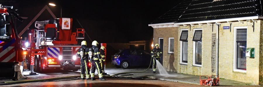 Brand in woning Harlingerstraatweg Midlum