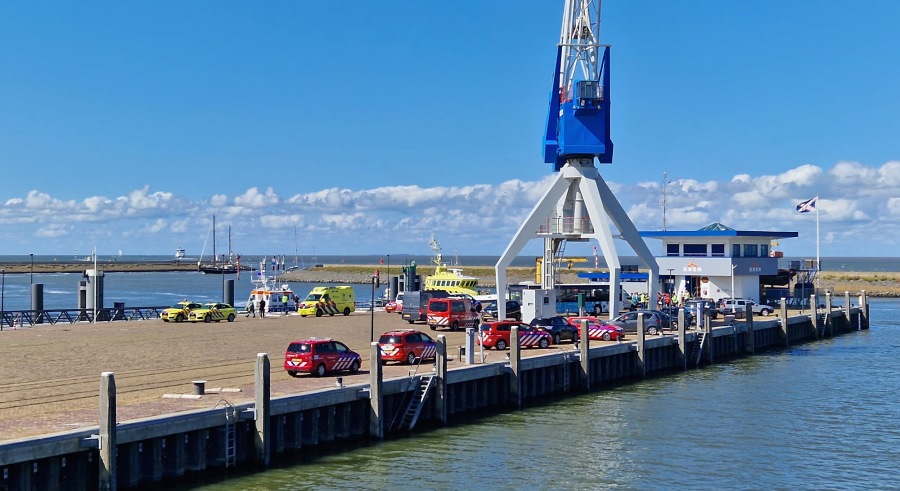 Ongeval charterschip Waddenzee