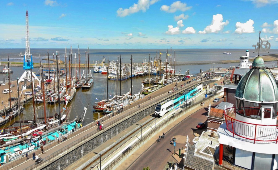 Protestactie vissers haven Harlingen