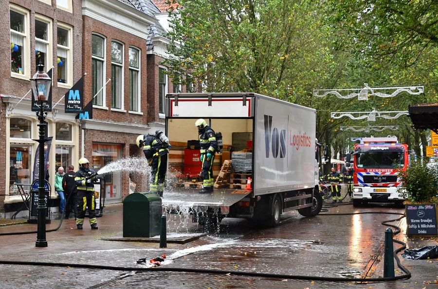 Brandweer Harlingen ingezet voor gevallen accu