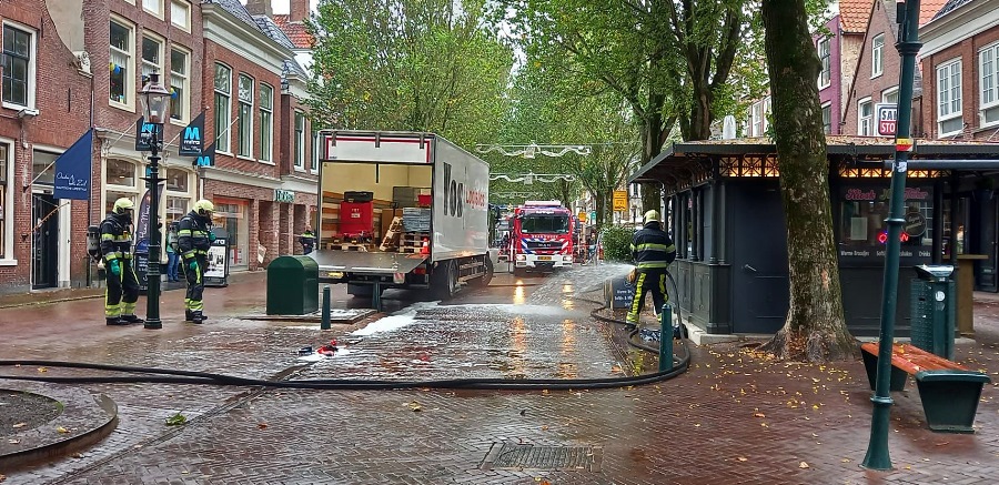 Brandweer Harlingen ingezet voor gevallen accu