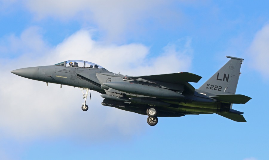 USAF F15 oefening Vliegbasis Leeuwarden